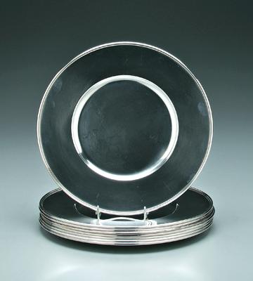 Georg Jensen sterling plates, set
