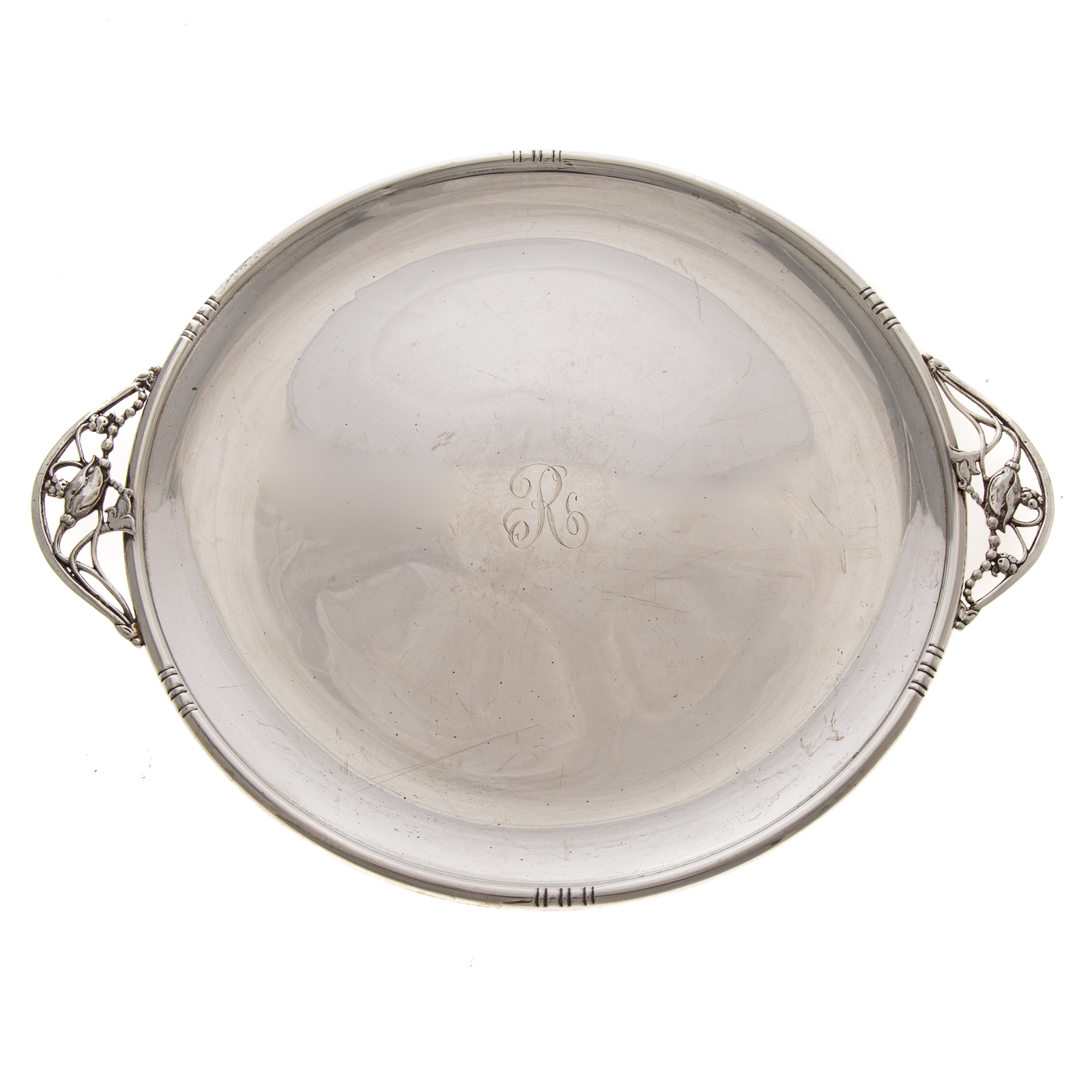 GEORG JENSEN-STYLE STERLING PLATTER