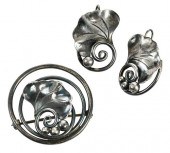 GEORG JENSEN USA SILVER BROOCH