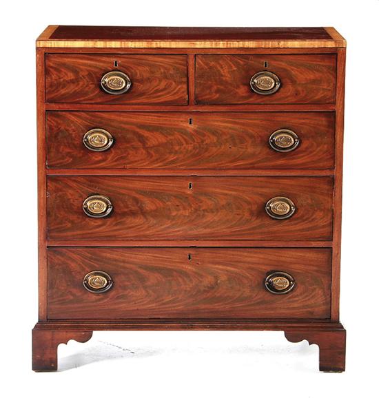 Georgain style inlaid mahogany