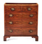 Georgain style inlaid mahogany