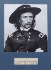 George A. Custer Clipped Signa