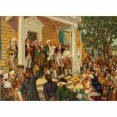 GEORGE A. HARKER, OIL ON CANVA