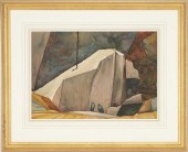 GEORGE ADOMEIT W/C PAINTING, M