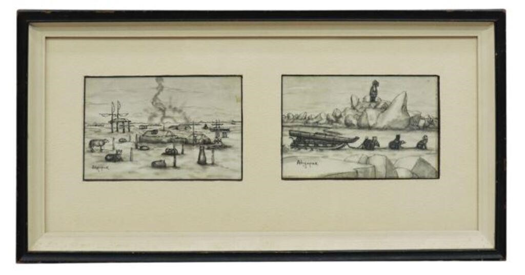 GEORGE AHGUPUK (D.2001) INUIT INK