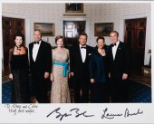 GEORGE AND LAURA BUSH AUTOGRAP