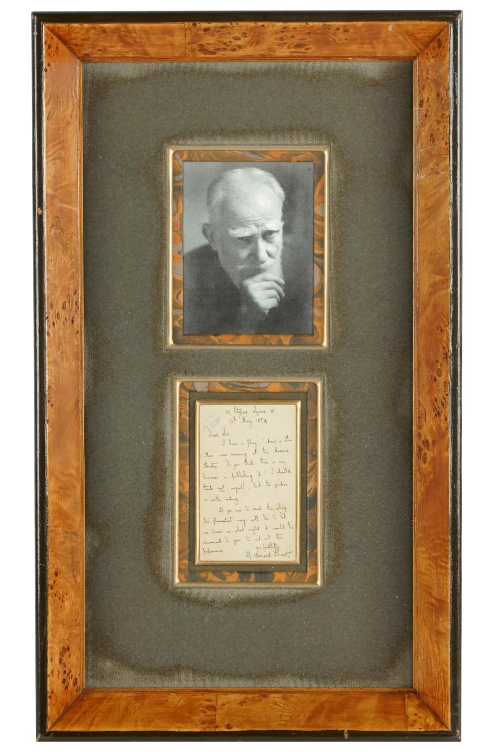 GEORGE BERNARD SHAW SIGNED