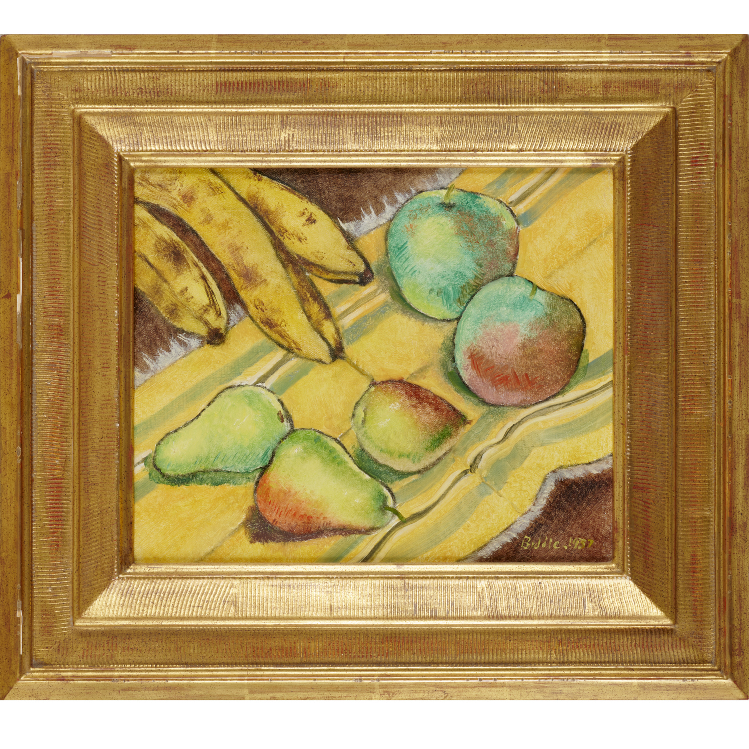 GEORGE BIDDLE, OIL ON CANVAS,