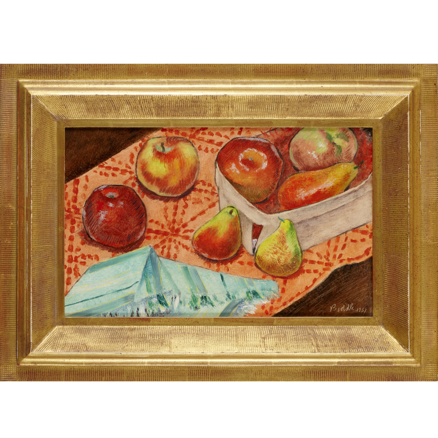 GEORGE BIDDLE, OIL ON CANVAS,