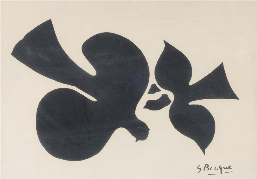 George Braque lithograph of two