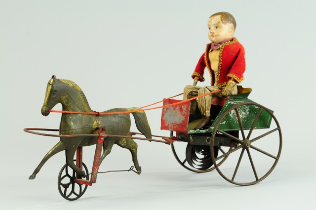 GEORGE BROWN BOY IN CART C. 1870