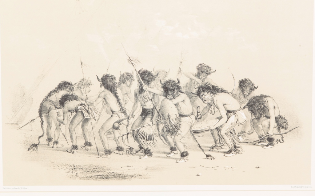 GEORGE CATLIN, PRINT "BUFFALO