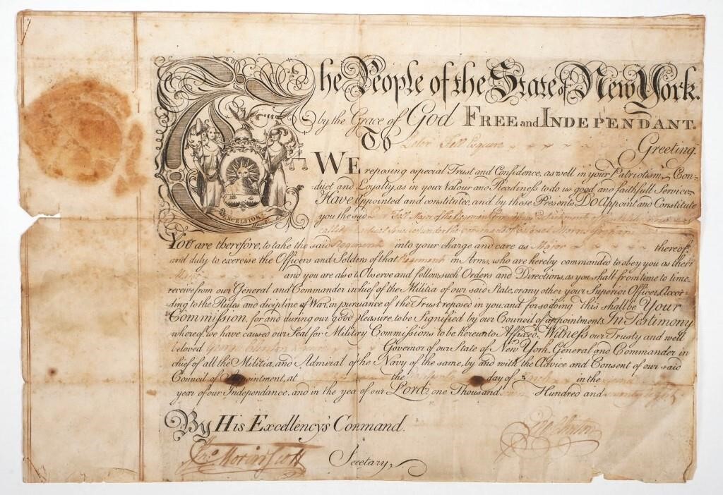 GEORGE CLINTON 1778 MILITARY