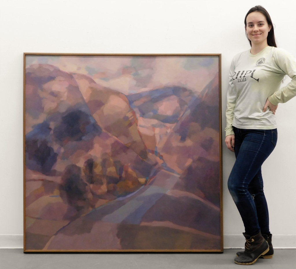 GEORGE CRESS ABSTRACT LANDSCAPE