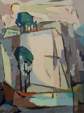 GEORGE CRESS (TN) CUBIST OILGe