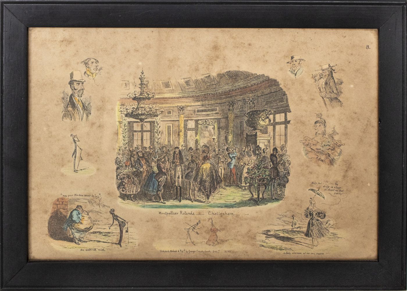 GEORGE CRUIKSHANK, "MONTPELLIER