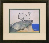 GEORGE DAVIS TEMPERA ON PAPER