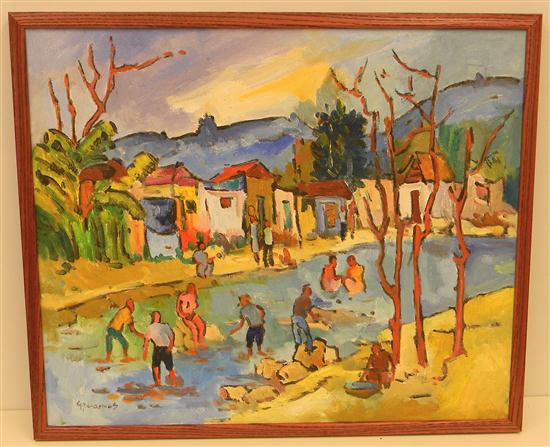 George Desarmes  oil on canvas 