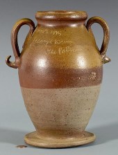 GEORGE DUNN POTTERY JAR, SIGNE