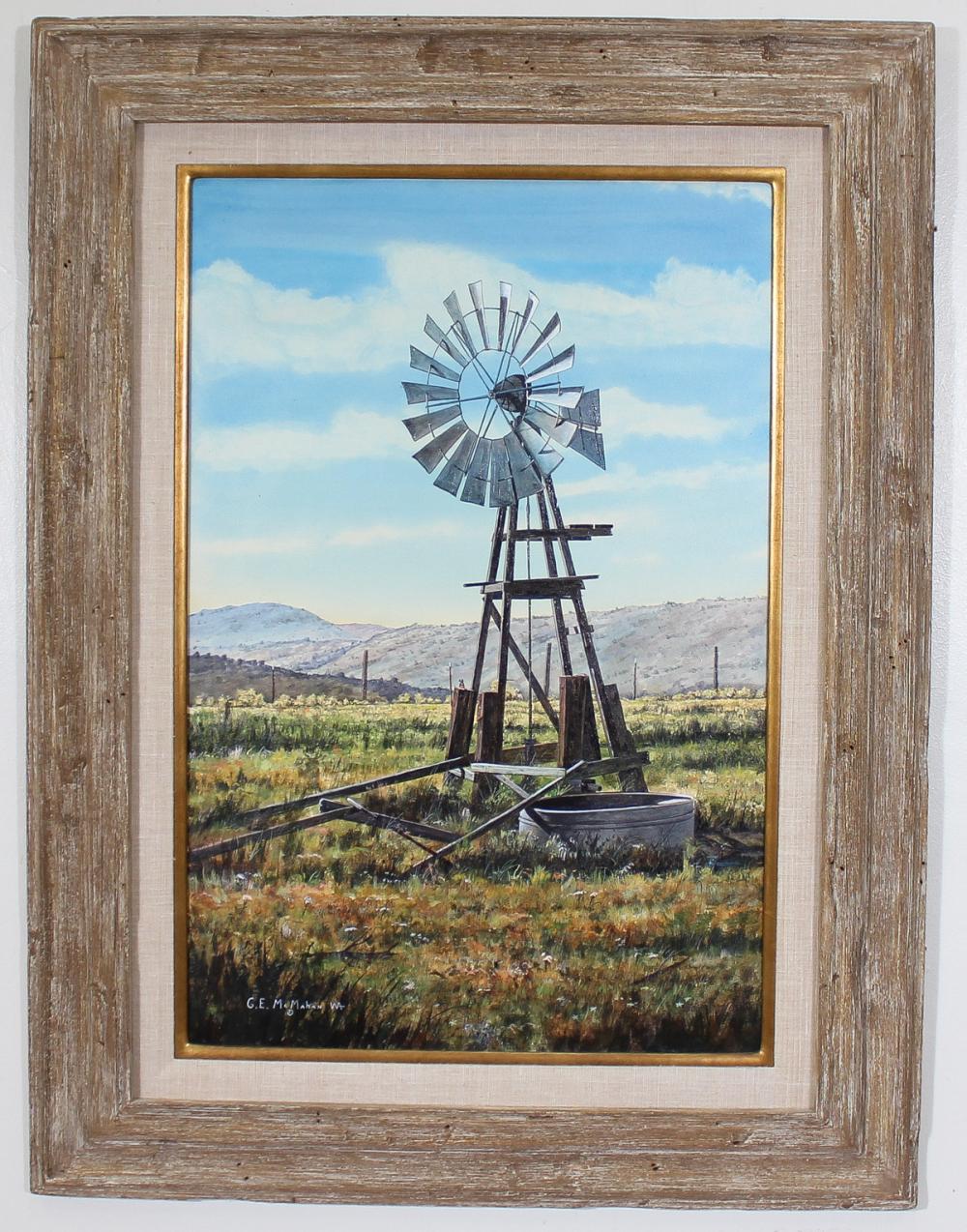 GEORGE E. MCMAHAN MIXED MEDIA ON