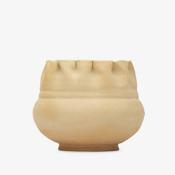 George E. Ohr. bisque vase. 1906,