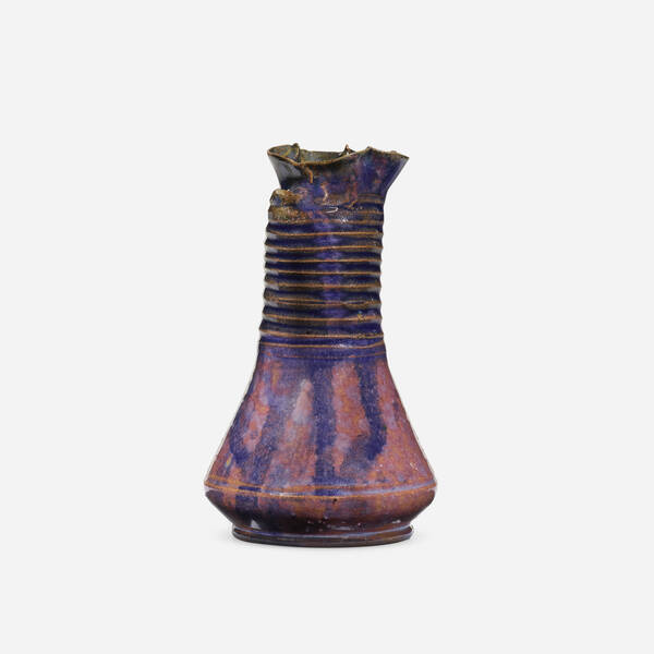 George E. Ohr. Bud vase. 1897-1900,