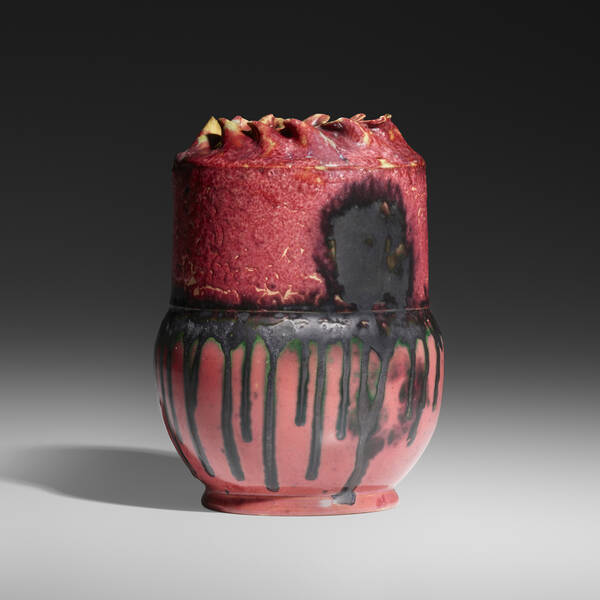 George E. Ohr. Exceptional vase.