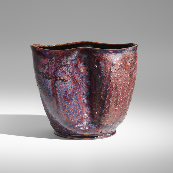 George E. Ohr. Fine and Large vase.