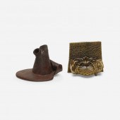 George E. Ohr. Inkwell and pin