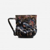 George E. Ohr. Jefferson mug.