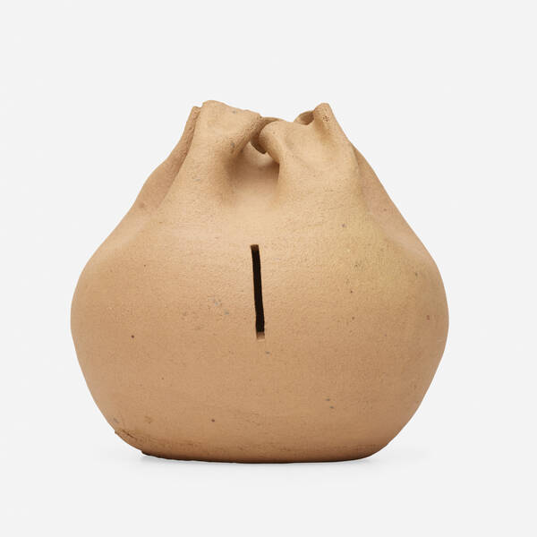 George E. Ohr. novelty bank. c.