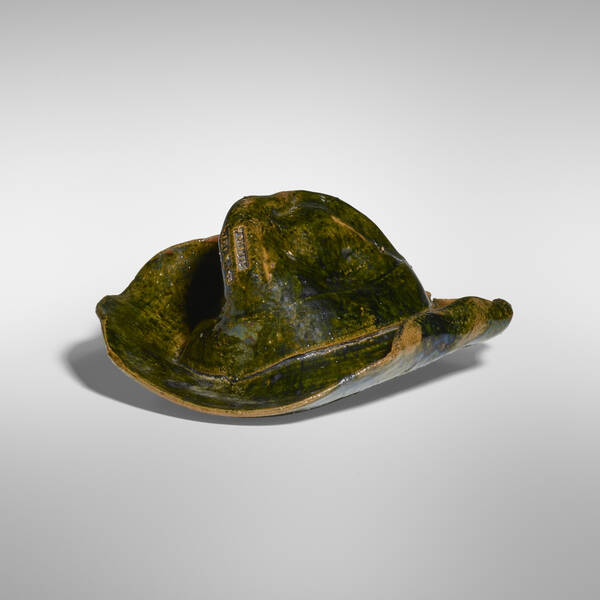 George E. Ohr. Novelty hat.