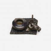 George E. Ohr. Novelty inkwell