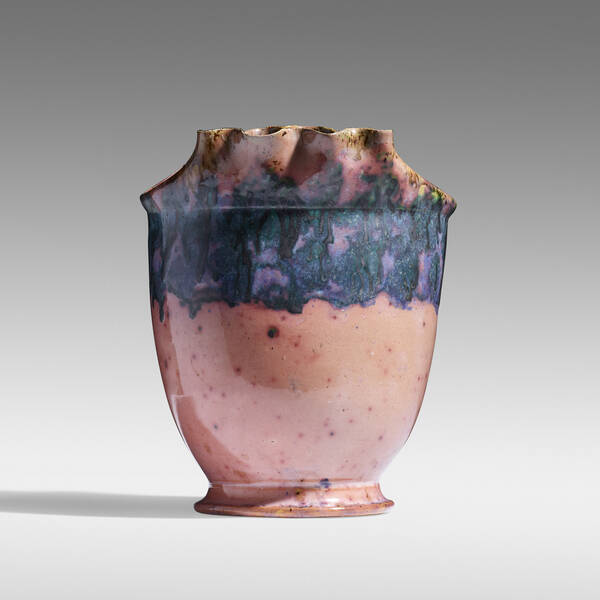 George E. Ohr. Pillow vase.