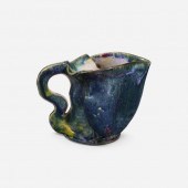 George E. Ohr. Pitcher. 1895-9