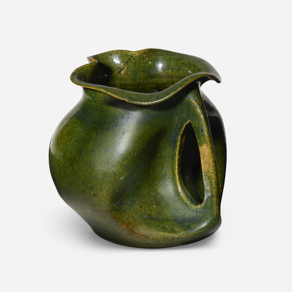 George E. Ohr. Pitcher.