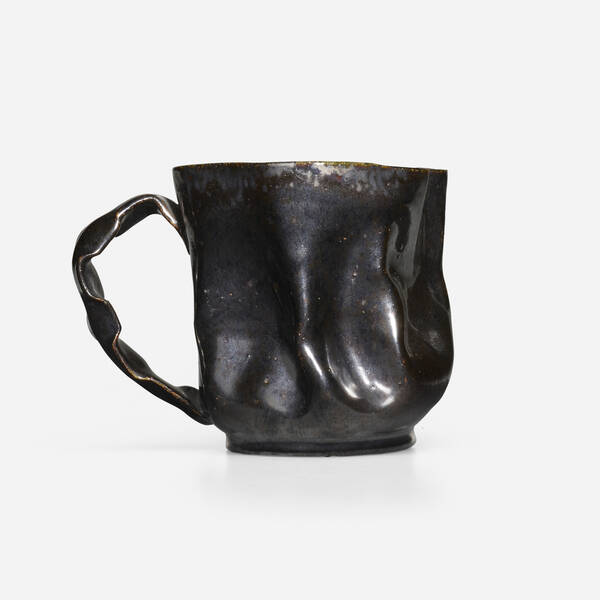 George E. Ohr. Pitcher.