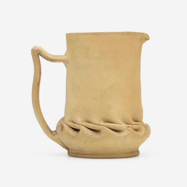 George E. Ohr. Pitcher.