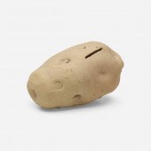 George E. Ohr. Potato bank. 18