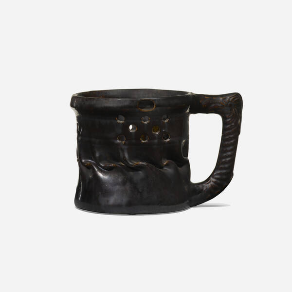George E. Ohr. Puzzle mug.