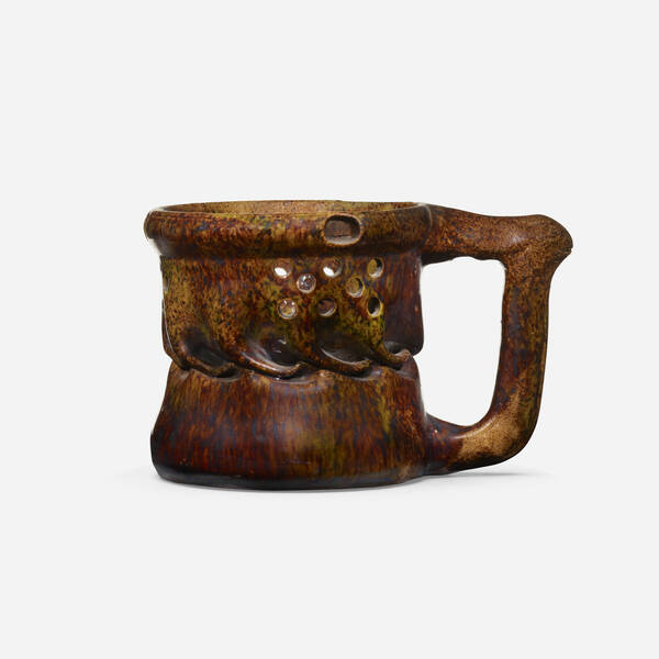 George E. Ohr. Puzzle mug.