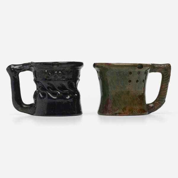 George E. Ohr. Puzzle mugs, set