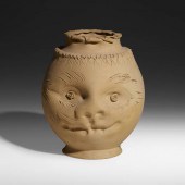 George E. Ohr. Rare vase with