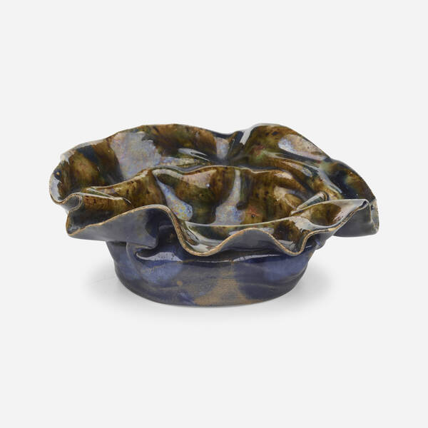 George E. Ohr. Small dish. 1895-96,