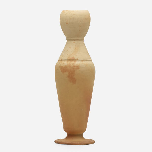 George E. Ohr. Tall vase.