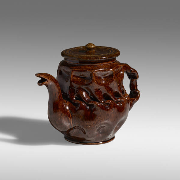 George E. Ohr. Teapot. 1895-96,