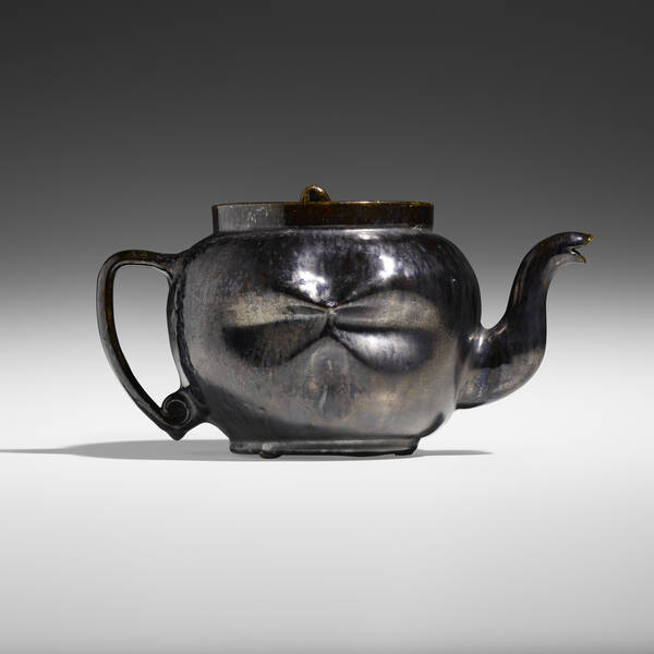 George E. Ohr. Teapot. 1897-1900,