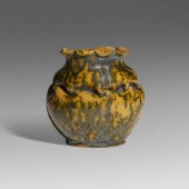 George E. Ohr. Vase. 1897-1900