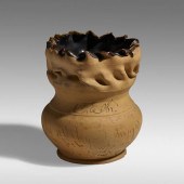 George E. Ohr. Vase. c. 1903,