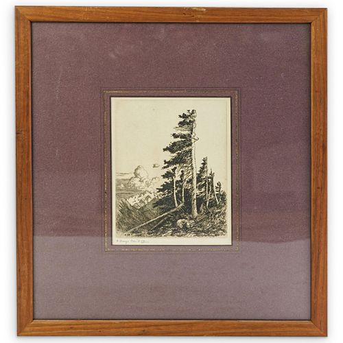 GEORGE ELBERT BURR DRYPOINT